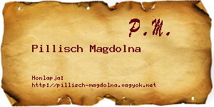 Pillisch Magdolna névjegykártya